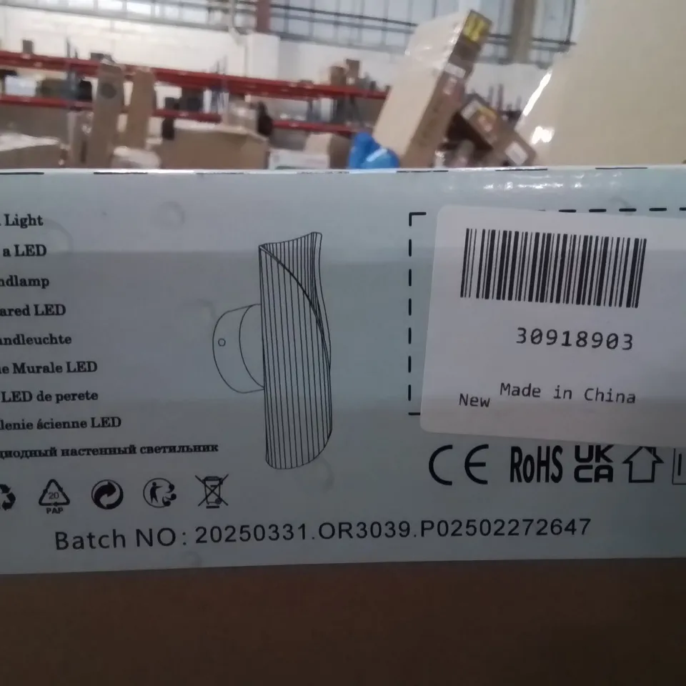 BOXED AUDLY WALL SCONCE