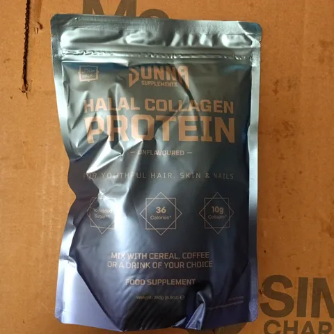SUNNA SUPPLEMENTS HALAL COLLAGEN PROTEIN POWDER – UNFLAVOURED, 250G