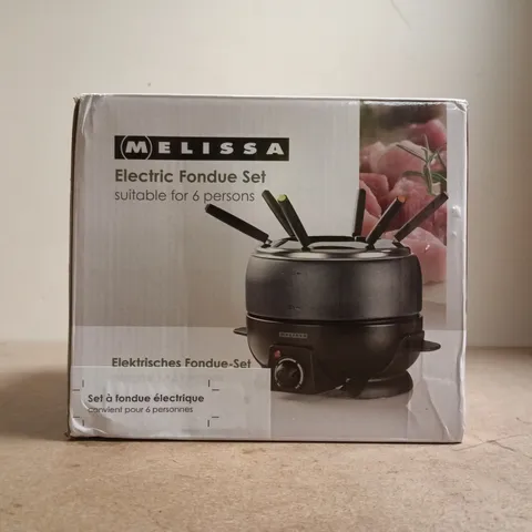 BOXED MELISSA ELECTRIC FONDUE SET – BOXED, SUITABLE FOR 6 PERSONS
