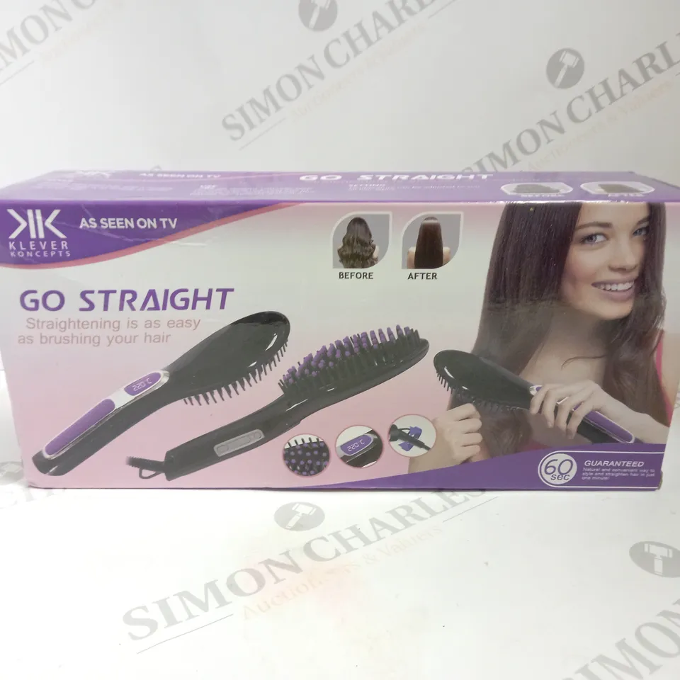 BOXED KLEVER KONCEPTS SO STRAIGHT ELECTRIC STRAIGHTENING BRUSH