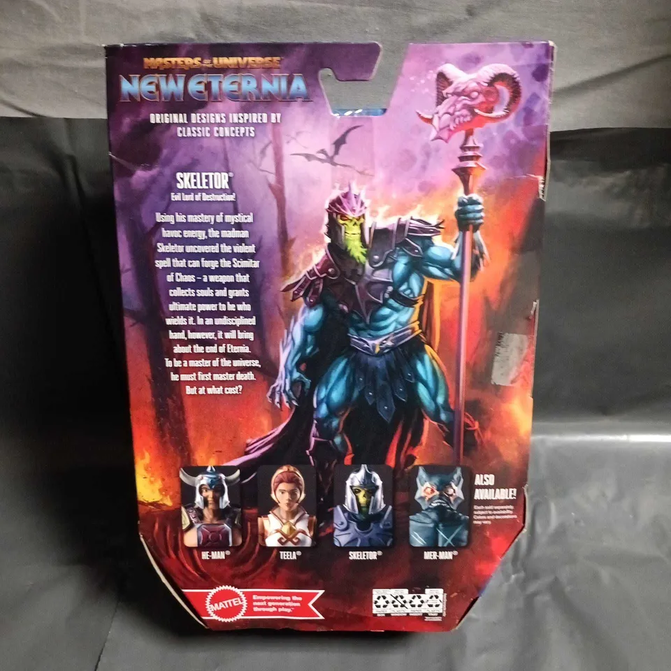 MASTERS OF THE UNIVERSE MASTERVERSE NEW ETERNIA SKELETOR ACTION FIGURE – BOXED