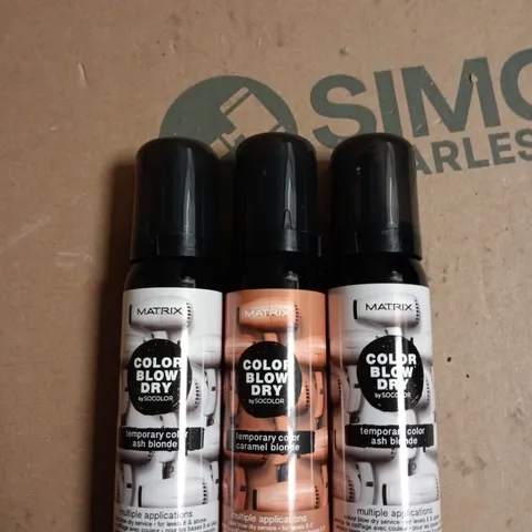 BOX OF APPROXIMATELY 20 ASSORTED MATRIX BLOW DRY TEMP COLOUR 