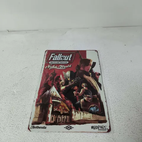 FALLOUT: WASTELAND WARFARE – NUKA-WORLD - METAL SIGN
