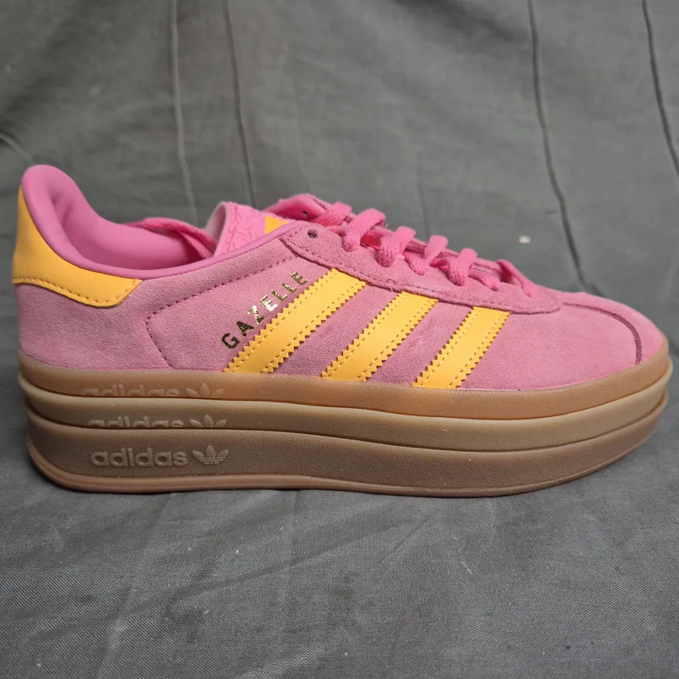 PAIR OF ADIDAS GAZELLE BOLD TRAINERS - UK SIZE 3.5