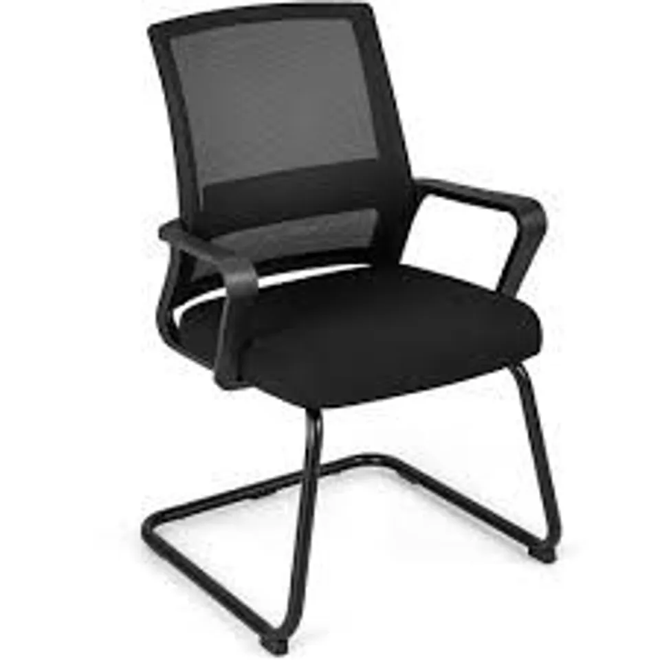 BOXED COSTWAY CONFERENCE OFFICE CHAIR - BLACK (1 BOX)