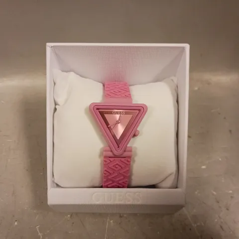 BOXED GUESS LADIES PINK FAME WATCH