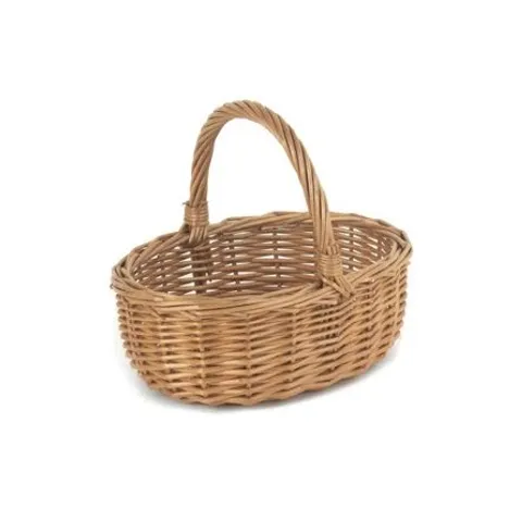 BOXED SHOPPING WICKER BASKET