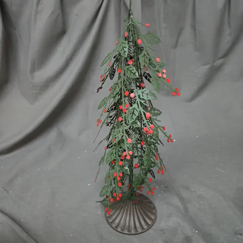 40 CM METAL BERRY CHRISTMAS TREE