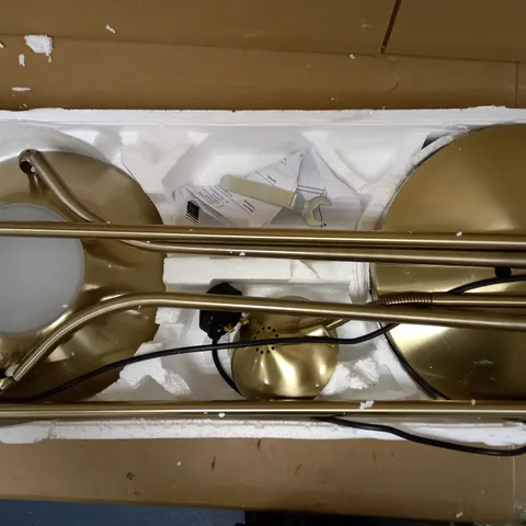 ZELLA UPLIGHTER - ANTIQUED BRASS FINISH - COLLECTION ONLY