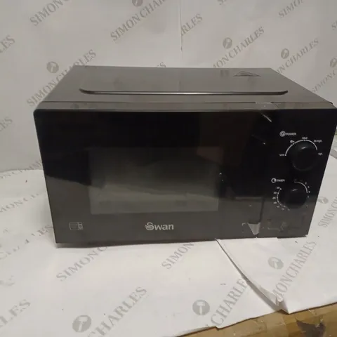 SWAN 20L 700W MANUAL MICROWAVE, BLACK