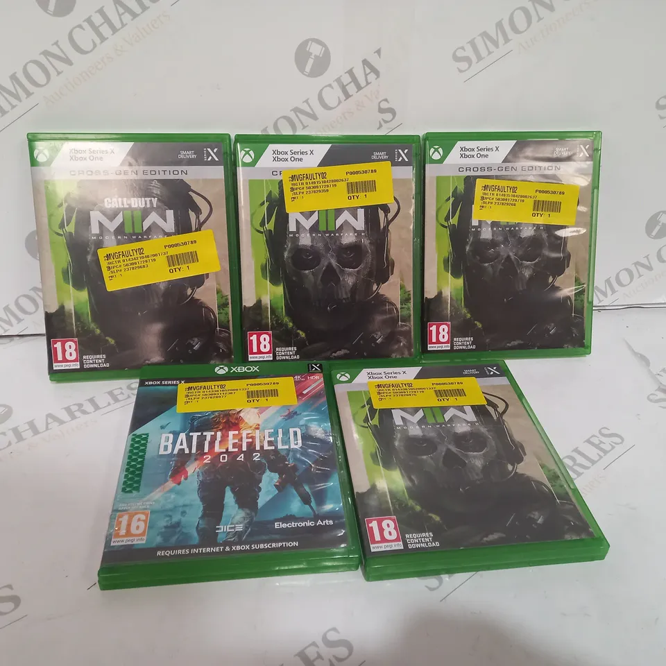 5 ASSORTED XBOX GAMES