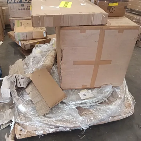 PALLET OF ASSORTED INCOMPLETE FURNITURE PARTS
