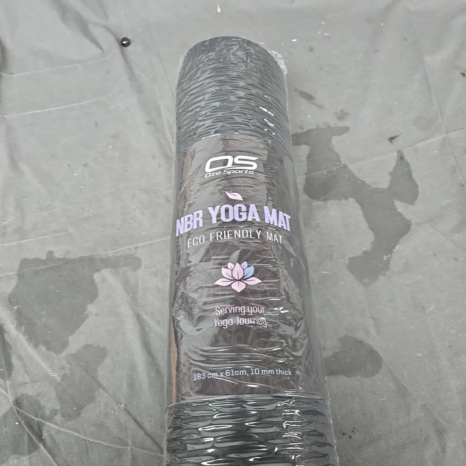 NBR YOGA MAT – ECO FRIENDLY, 183 CM X 61 CM X 10 MM (OZE SPORTS)