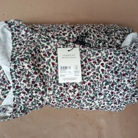 NOBODY'S CHILD CORA MIDI DRESS IN INA DITSY WHITE FLORAL SIZE UK 14