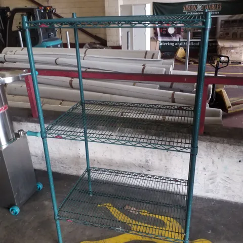 3-TIER GREEN METAL SHELF 900×600×1600MM