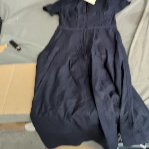 ME+EM MIDI FIT AND FLARE SHIRT DRESS – NAVY, UK 6 (US 2, EU 34)