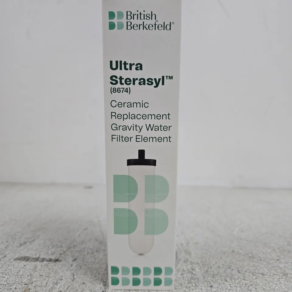 BRITISH BERKEFELD ULTRA STERASYL CERAMIC REPLACEMENT GRAVITY WATER FILTER ELEMENT