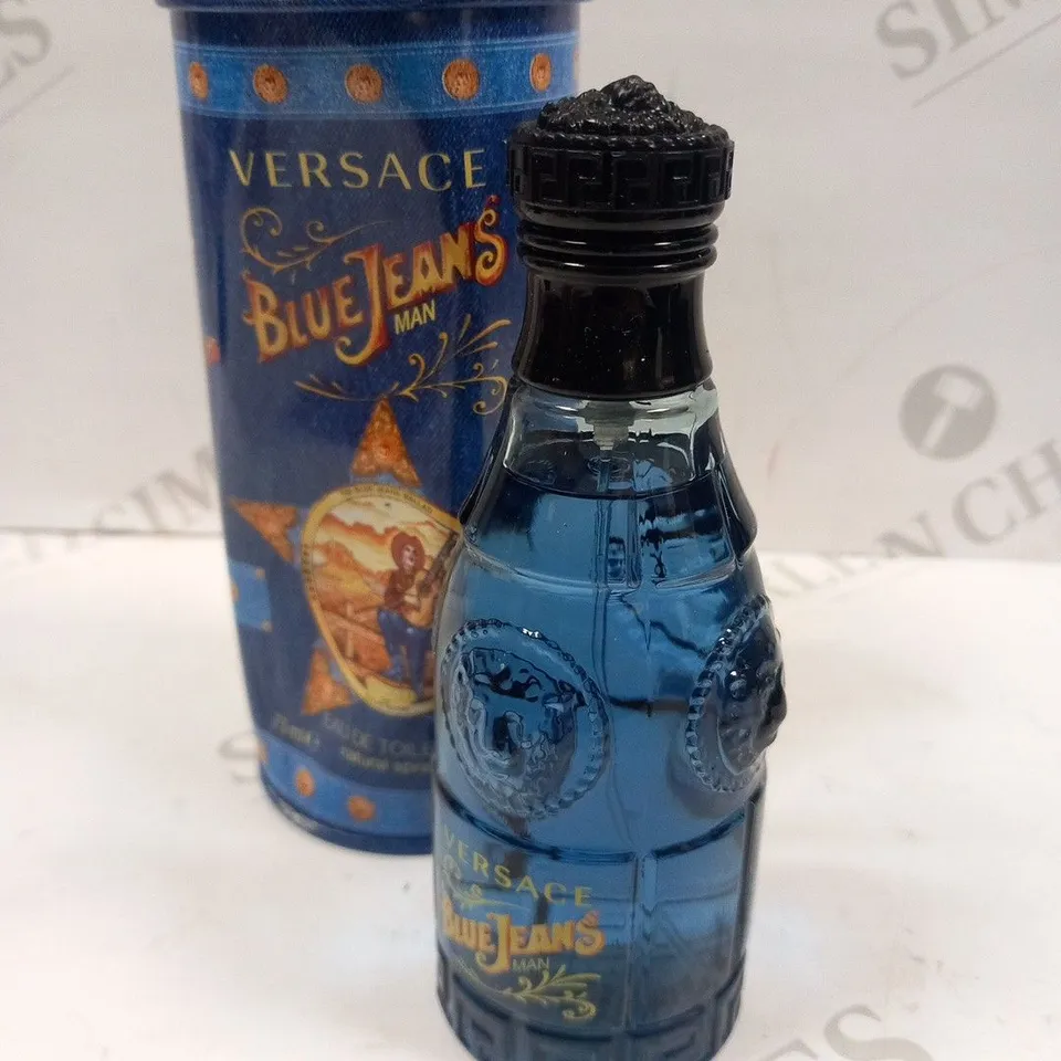 BOXED VERSACE BLUE JEANS EAU DE TOILETTE SPRAY 75ML