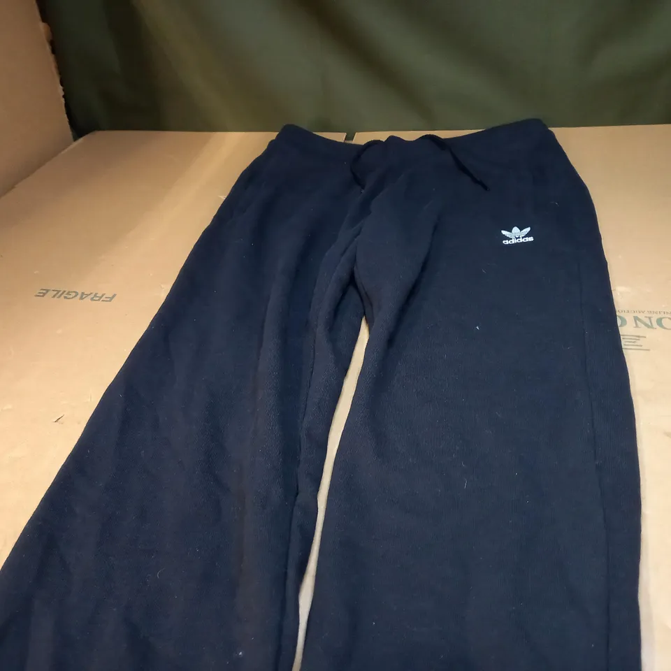 PAIR OF BLACK ADIDAS JOGGERS - LARGE