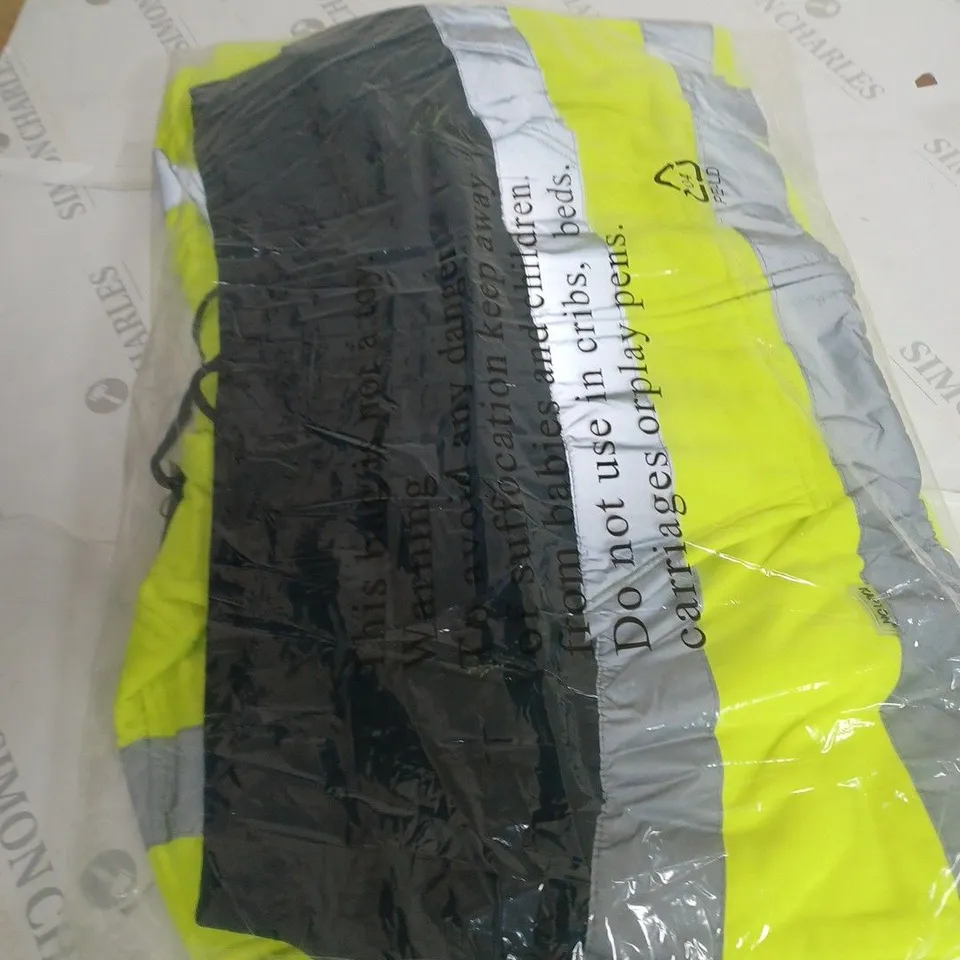 BAGGED KAPTON TWO-TONE HI VIS JACKET IN YELLOW NAVY - 5XL