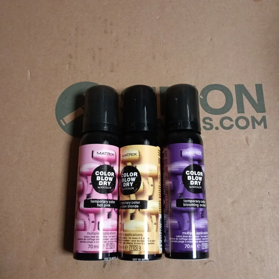 BOX OF APPROXIMATELY 20 ASSORTED MATRIX BLOW DRY TEMP COLOUR