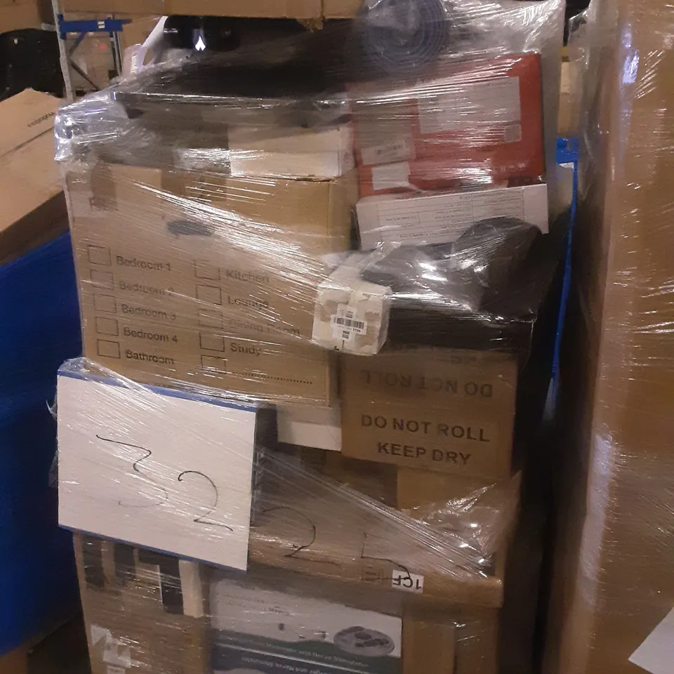 PALLET OF ASSORTED PRODUCTS INCLUDING PAXCESS PRESSURE WASHER, ELECTRICAL FOOT MASSAGER AND NERVE STIMULATOR, INSTANT POT DUO CRISP + AIR FRYER, STAR SUPPLIES, ELEKIN, CROSOFMI