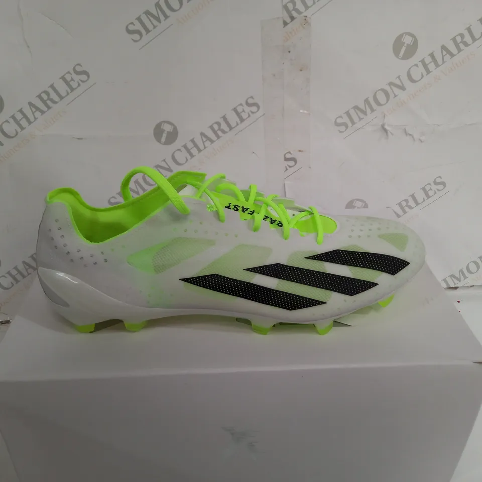 BOXED PAIR OF ADIDAS CRAZYFAST SPORTS BOOTS SIZE 9