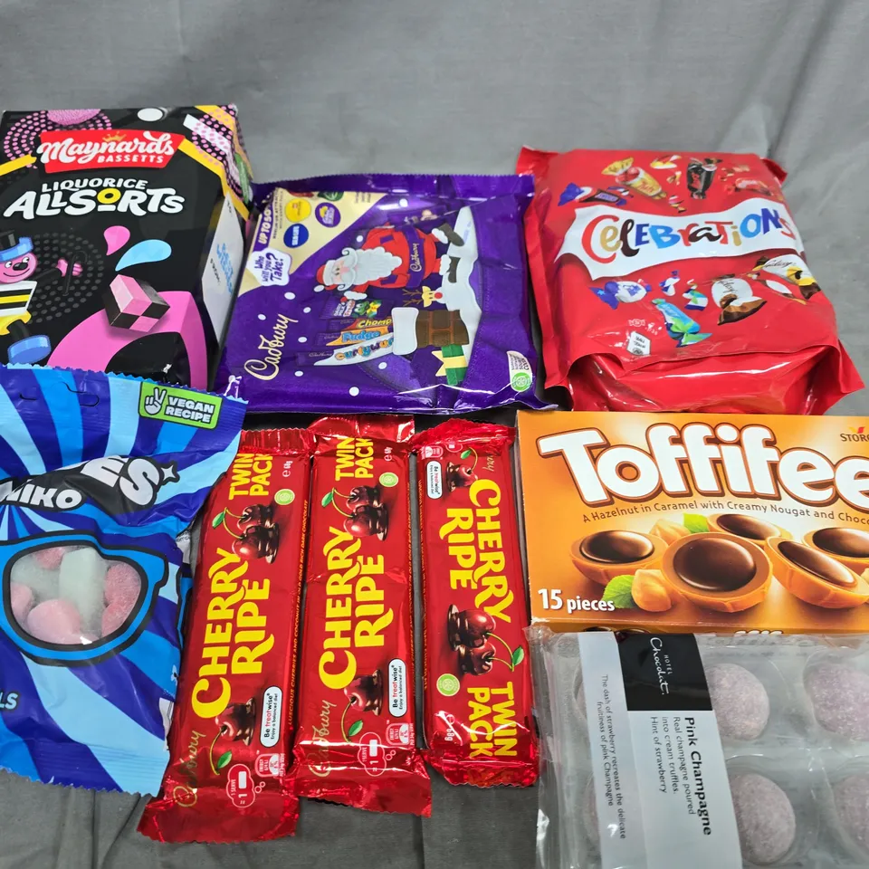 APPROXIMATELY 5 ASSORTED FOOD ITEMS TO INCLUDE -ASSORTED CHOCOLATES, LIQUORICE ALLSORTS AND HOTEL CHOCOLAT