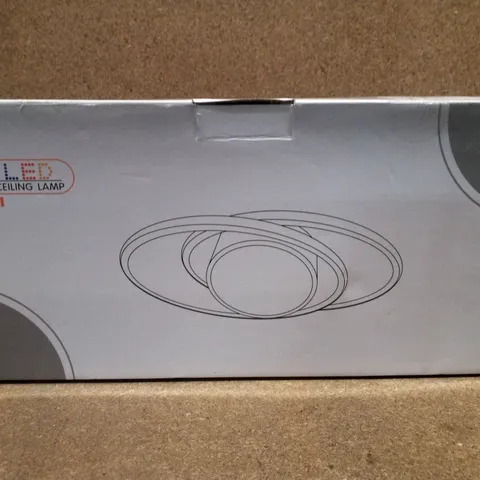 BOXED 3-LIGHT LED DOUBLE RING FLUSH MOUNT CEILING LIGHT