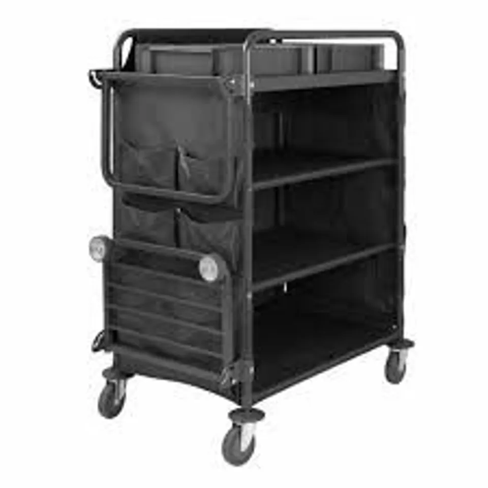 BOXED JANTEX COMPACT HOUSEKEEPING TROLLEY