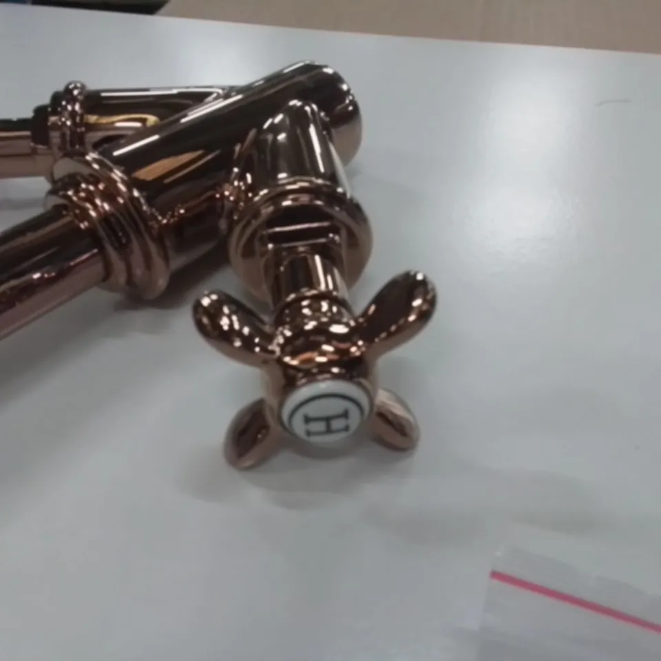 BOXED AS NEW CALYPSO PALMA BASIN TAP IN ROSE GOLD