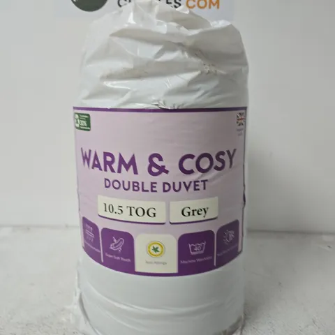 WARM & COSY DOUBLE DUVET – 10.5 TOG, GREY