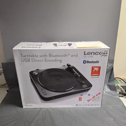 LENCO LBT-120 | 35 &45 RPM SEMI-AUTOMATIC BELT DRIVE USB TURNTABLE FOR VINYL - COLLECTION ONLY