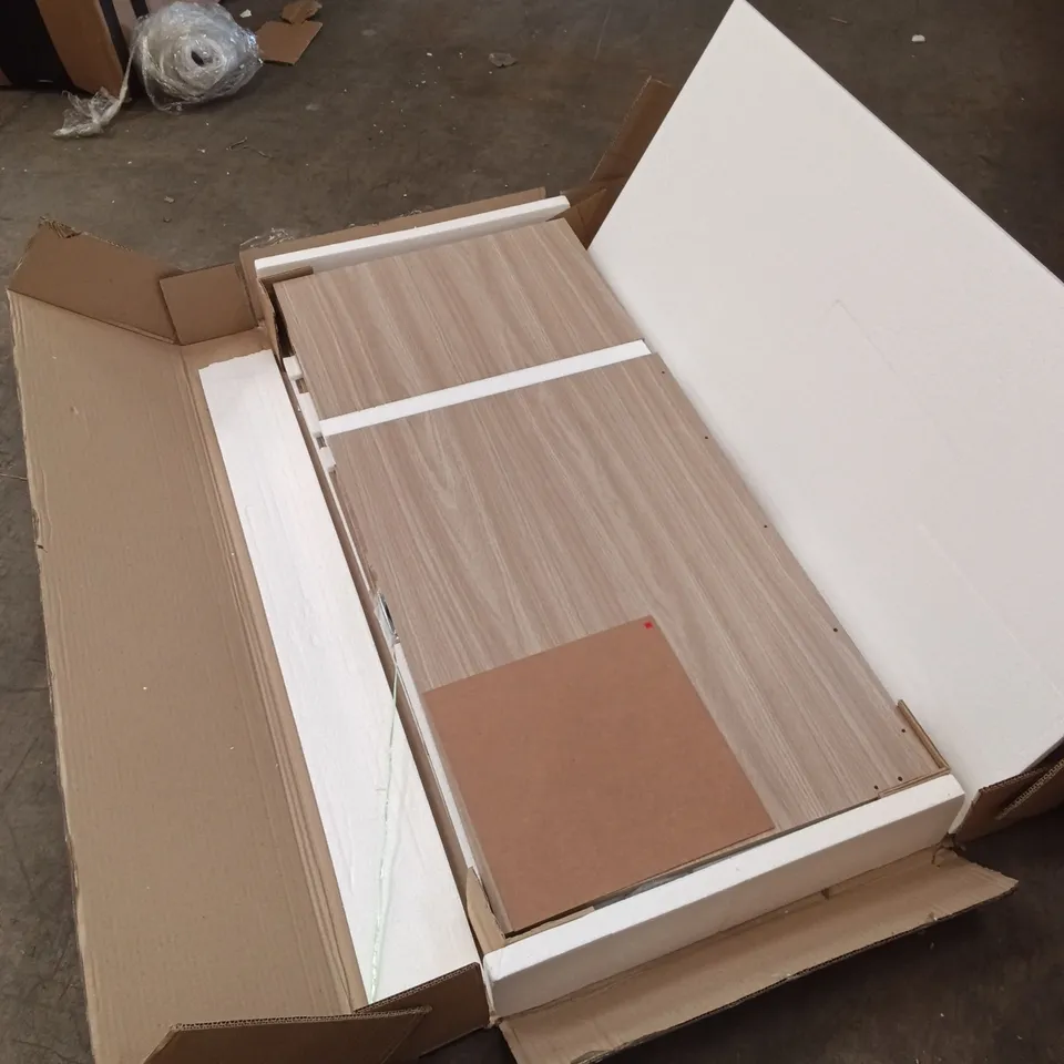 BOXED DESK WITH DRAWERS - NATURAL (1 BOX)