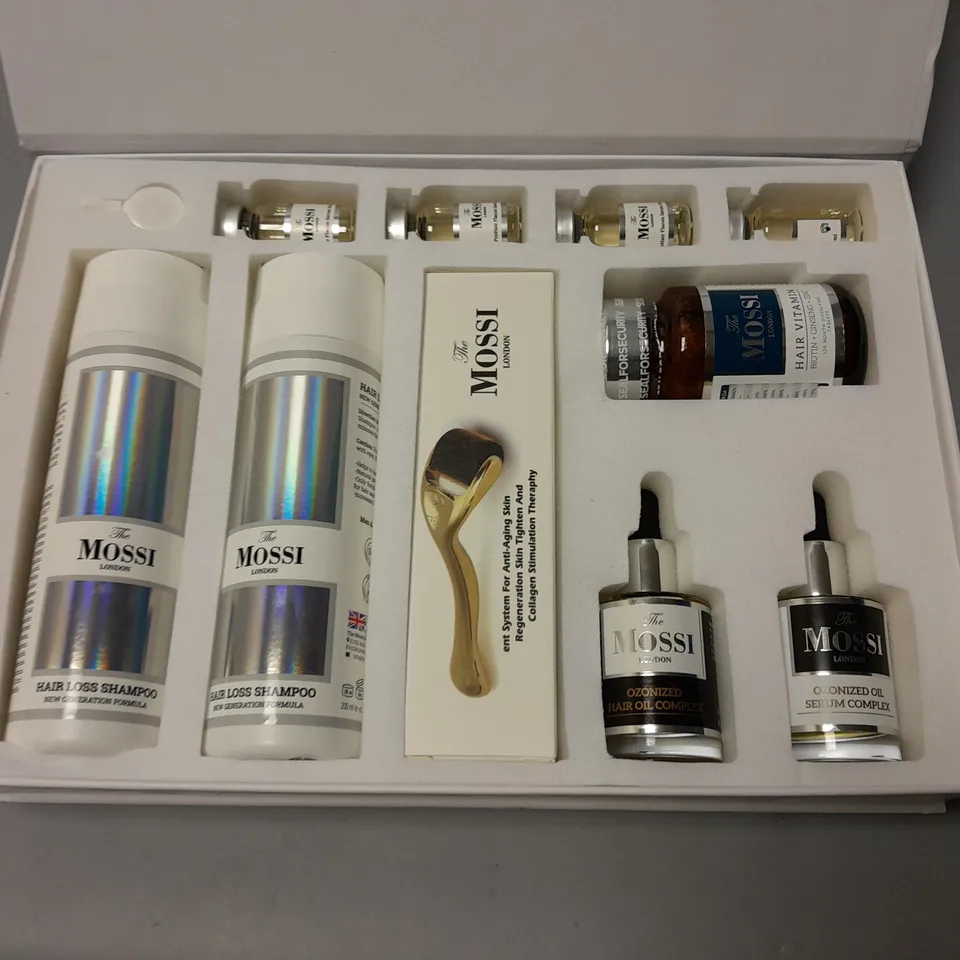 BOXED THE MOSSI LONDON 11-OIECE HAIR CARE SET