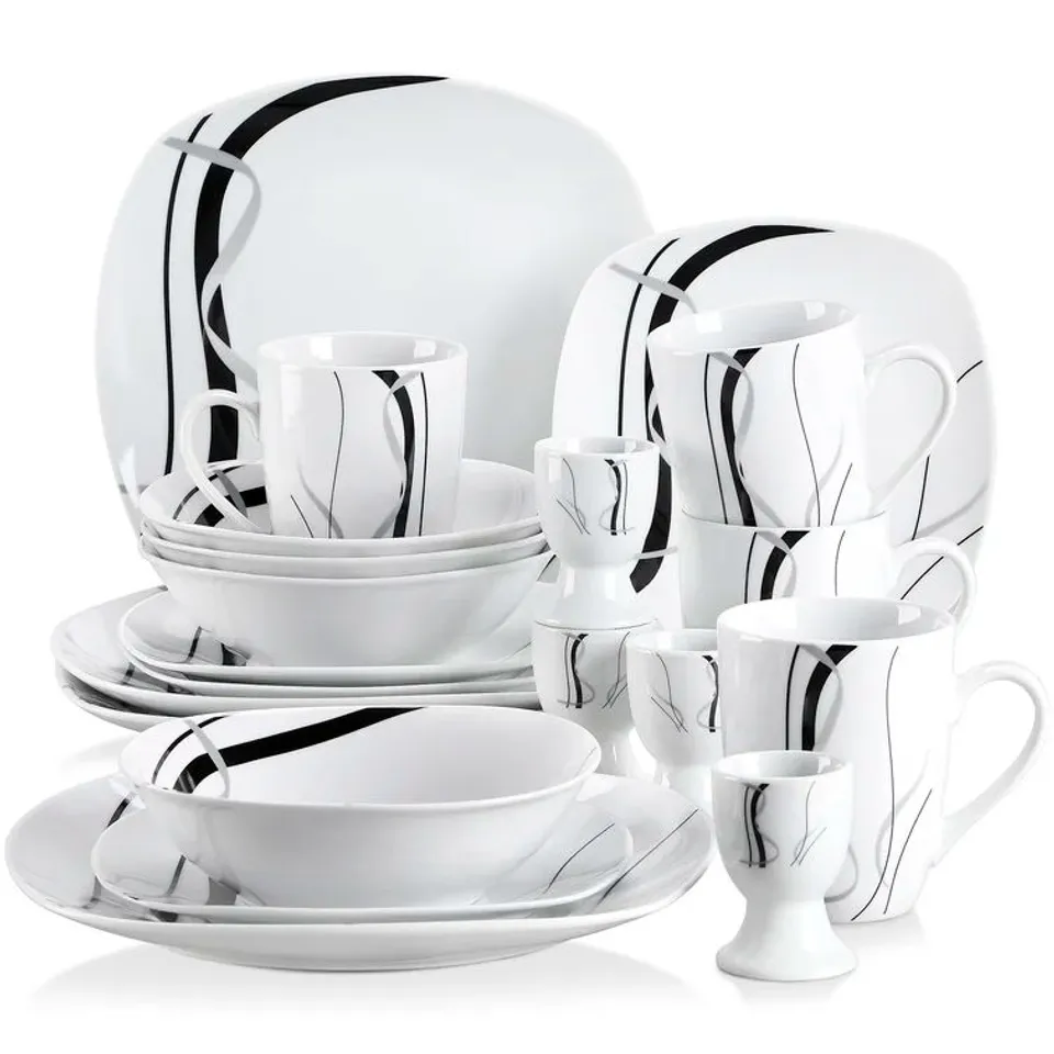 BOXED FIONC 24.77CM PORCELAIN CHINA DINNERWARE - SET OF 20