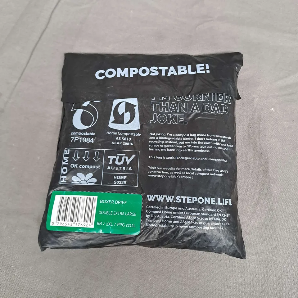 SEALED STEP ONE BOXER BRIEFS IN GREEN SIZE 2XL