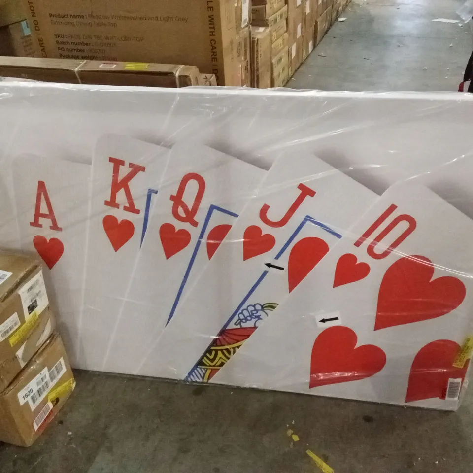 BAGGED PLAYING CARDS BY MONITOR6 - WRAPPED CANVAS PRINT