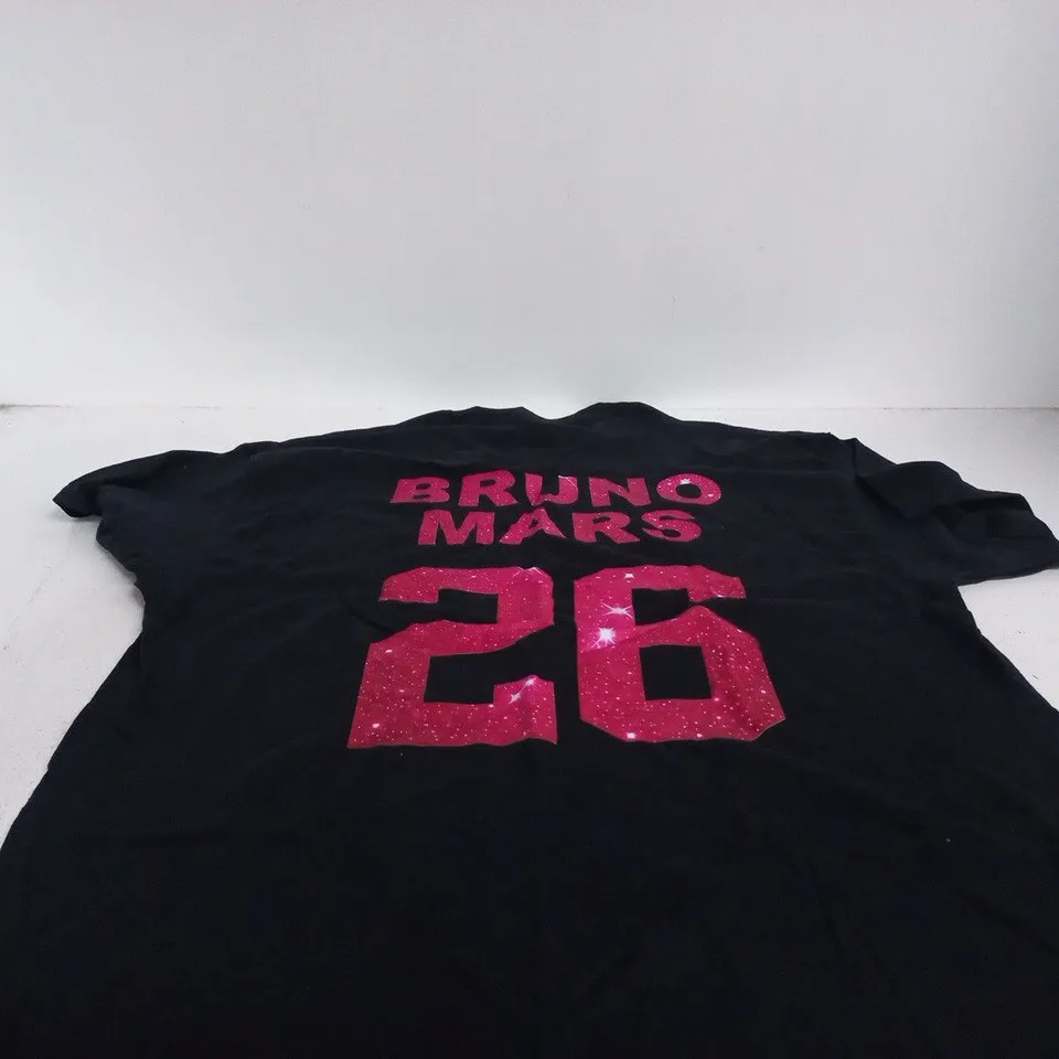 BRUNO MARS THE ROMANTIC BLACK T SHIRT XL