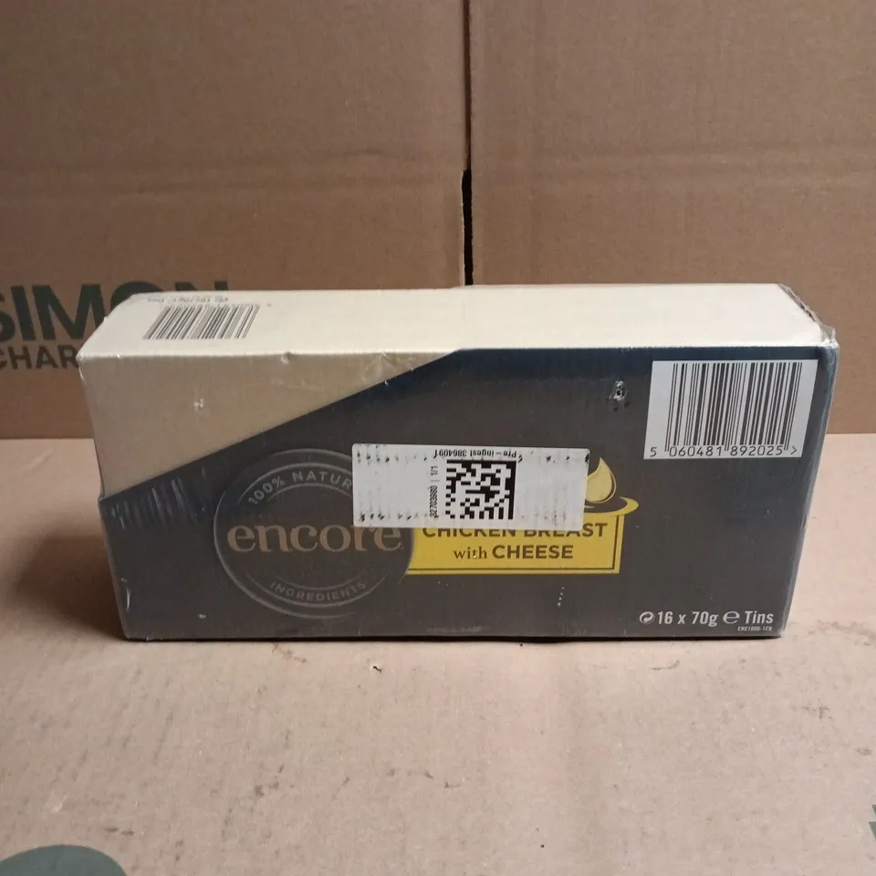 ENCORE PET FOOD – CHICKEN BREAST WITH CHEESE, 16 X 70G TINS
