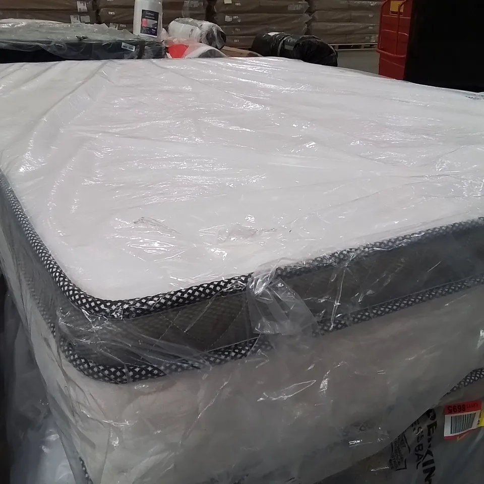 QUALITY BAGGED MURCIA WAYFAIR SLEEP PILLOW TOP POCKET SPRUNG MATTRESS - 135CM DOUBLE