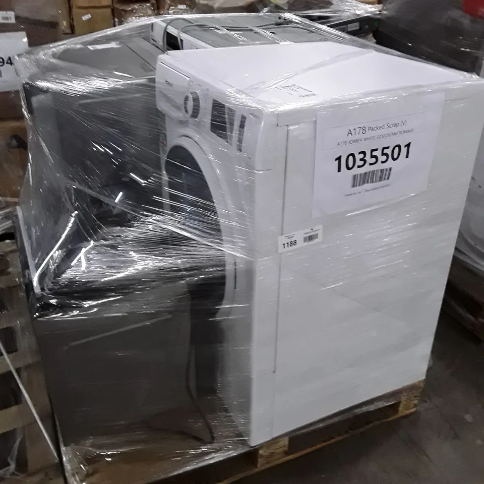 HOOVER H-DRY 300 BATDH7A1TCE TUMBLE DRYER, HOTPOINT 8KG FREESTANDING CONDENSER TUMBLE DRYER AND 3X PANASONIC NN-CF87LBBPQ 31L COMBINATION MICROWAVES - UNPROCESSED RAW RETURNS