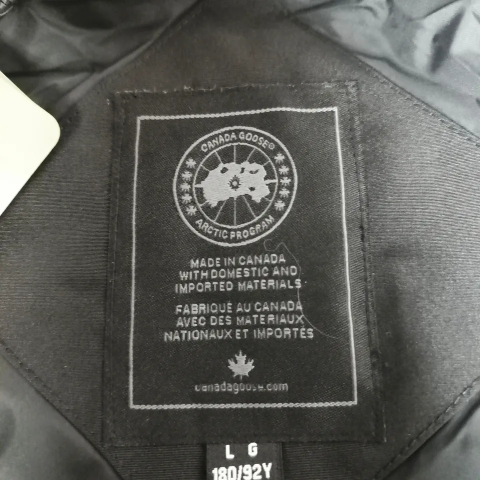 CANADA GOOSE EXPEDITION PARKA FUSION – MEN’S BLACK PARKA, UK L (L/G)