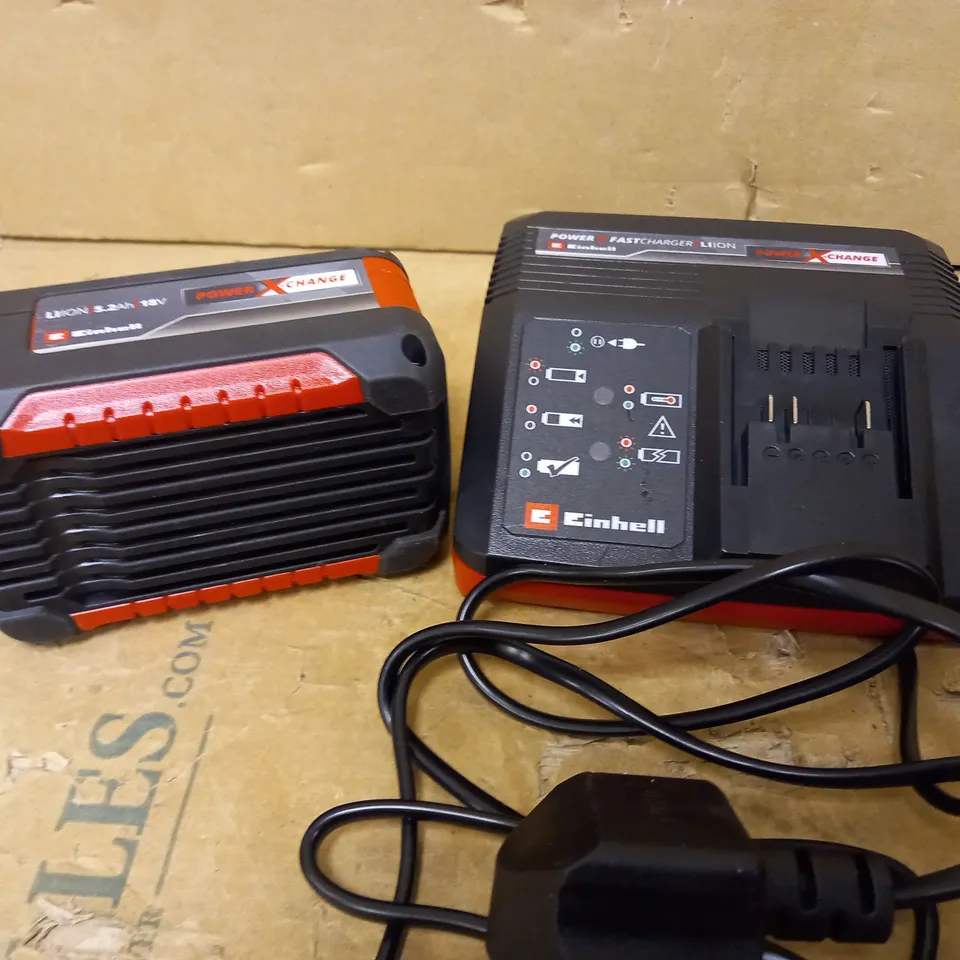 EINHELL POWER X-CHANGE 18V, 5.2AH LITHIUM-ION BATTERY STARTER KIT