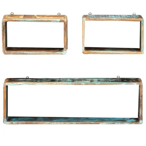 BOXED DOLAN 3 PIECE ACACIA SOLID WOOD ACCENT SHELF