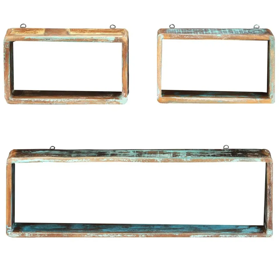 BOXED DOLAN 3 PIECE ACACIA SOLID WOOD ACCENT SHELF