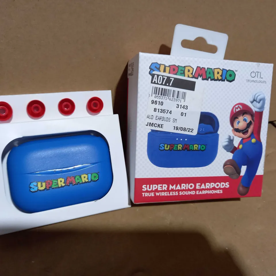 SUPER MARIO WIRELESS EARPODS BLUE