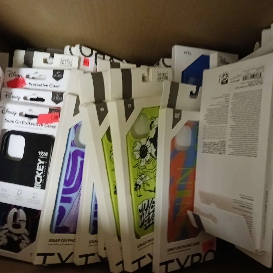 APPROXIMATELY 75 ASSORTED PHONE CASE TO INCLUDE SNAP ON PHONE CASE COMPATIBLE WITH IPHONE 12/12 PRO