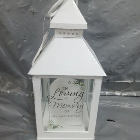 PERSONALISED IN LOVING MEMORY LANTERN