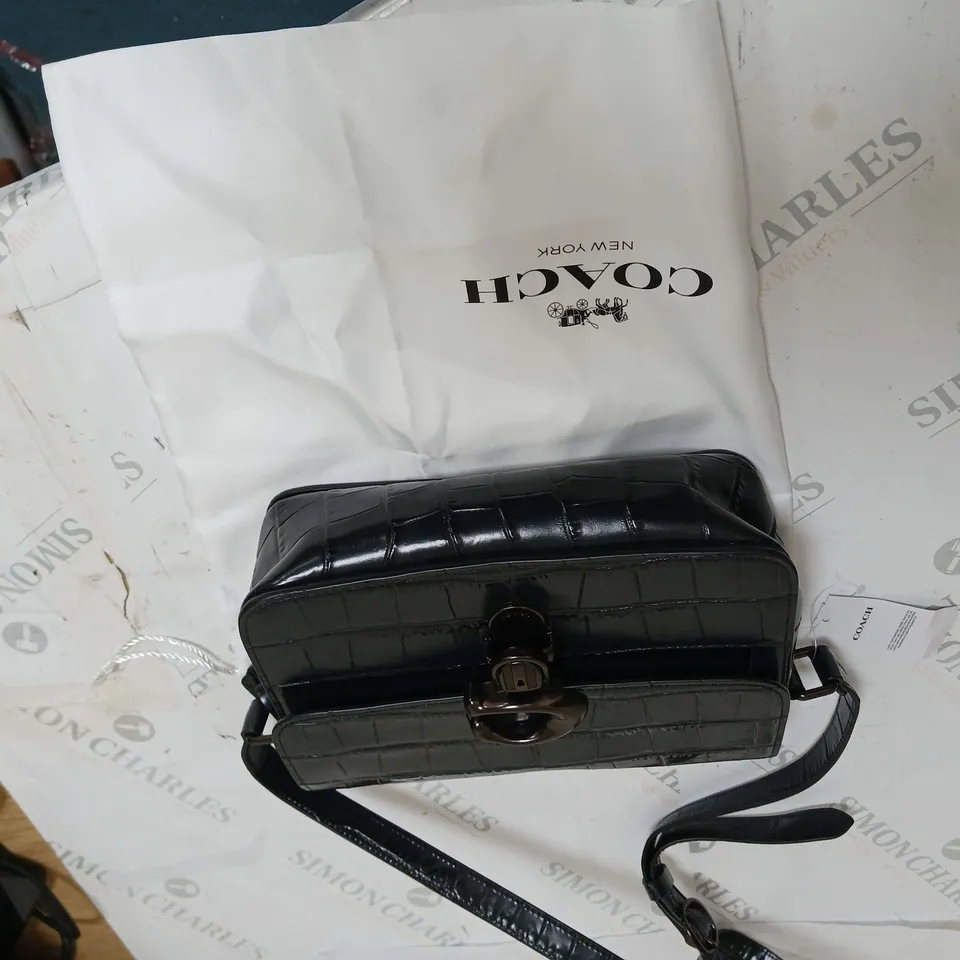 COACH BLACK SHOULDER BAG WITH PROTECTIVE BAG
